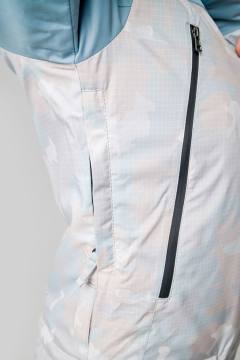 Комбинезон утепленный женский "Кухта" (бирюзовый/светлый камуфляж)