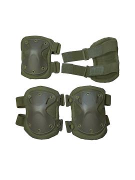 Набор тактических наколенников и налокотников (оливковый)