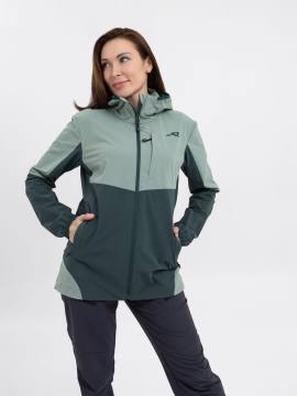 Куртка летняя женская Softshell "Лена" (светлая бирюза/темная бирюза)