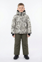 Костюм утепленный детский "Енот" Н (светлый камуфляж 2293/коричневый)