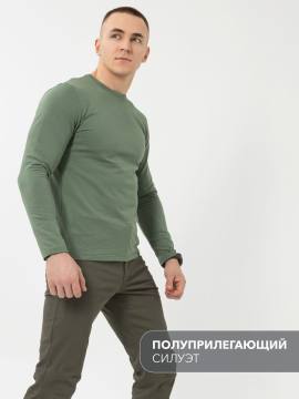 Лонгслив мужской арт.9337 (зеленый)