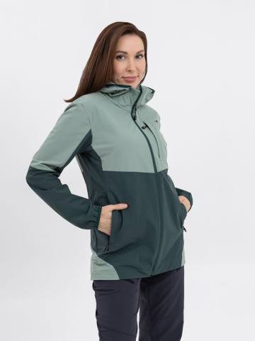 Куртка летняя женская Softshell "Лена" (светлая бирюза/темная бирюза)