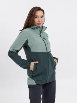 Куртка летняя женская Softshell "Лена" (светлая бирюза/темная бирюза)