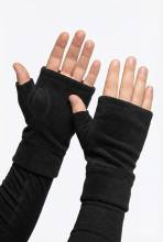 Митенки флисовые (черный)