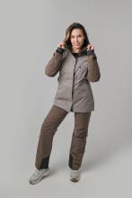 Костюм утепленный женский "Зима" (светло-коричневый/коричневый,с сумкой)