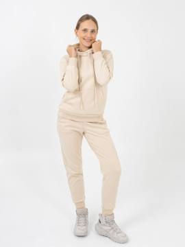 Костюм женский из футера "Игарка" (молочный с начесом)