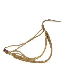 Аксельбант металлизированный золотистый (1 коса, 1 наконечник)