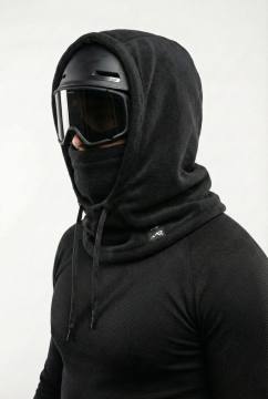 Балаклава-капор флисовая (черный)