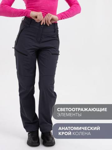 Брюки летние женские Softshell "Нарва" (серо-синий)