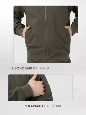 Куртка-бомбер летняя "Кодар" (хаки)