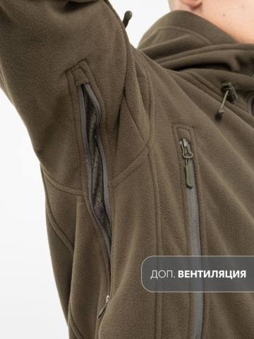 Куртка "Штурм" (хаки, мембранный флис)