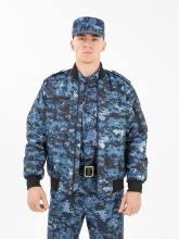 Куртка демисезонная "Пилот" (дюспо, синяя "цифра")