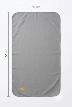 Полотенце спортивное из микрофибры 50х100 (серый)