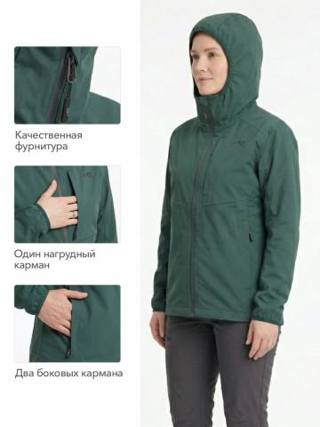 Куртка летняя женская Softshell "Лена" (морская волна)