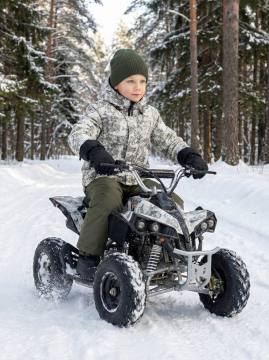 Костюм утепленный детский "Енот" Н (светлый камуфляж 2293/коричневый)