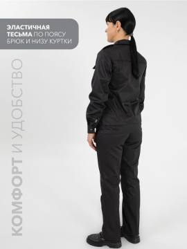 Костюм летний женский "Охрана" (чёрный)