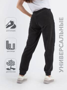 Брюки флисовые женские "Катунь" (черный)