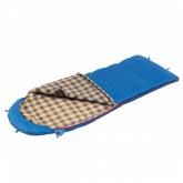 Спальный мешок BTrace "DUVET" (синий) t +5/-15 правый