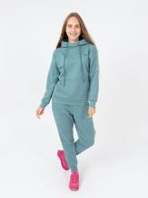 Костюм женский из футера "Игарка" (бирюзовый с начесом)