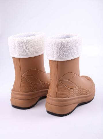 Сапоги резиновые женские EJ18-5 (коричневый)