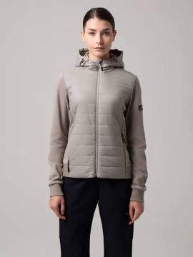 Толстовка-гибрид женская СТРОББС (серо-бежевый) T3498-4