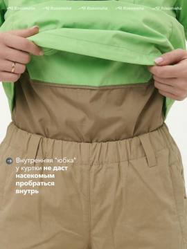 Костюм противоэнцефалитный женский "Тайга-С" (лайм/бежевый)