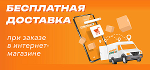 Бесплатная доставка при заказе в интернет-магазине