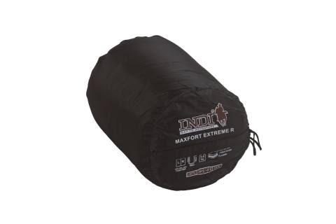 Спальный мешок INDIANA "MAXFORT EXTREME" R-zip (черный) t +9/-27, правый