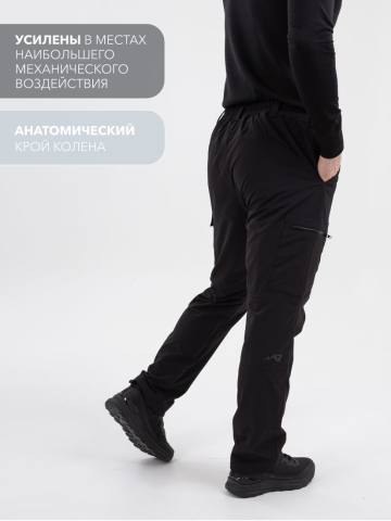 Брюки Softshell "Эльбрус" на флисе (черный)
