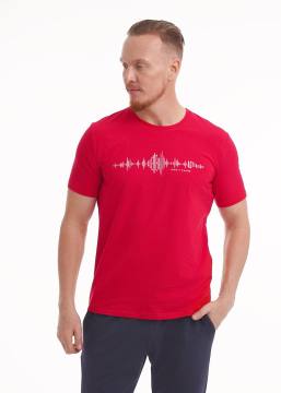 Футболка мужская CLEVER "Адреналин" (красный) 451978/06г_п