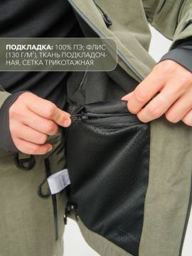 Костюм ветровлагозащитный "Росомаха" (хаки)