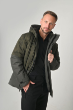 Куртка утепленная "Маджар" (камуфляж/олива)