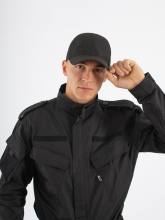 Бейсболка летняя (рип-стоп, черный) Р