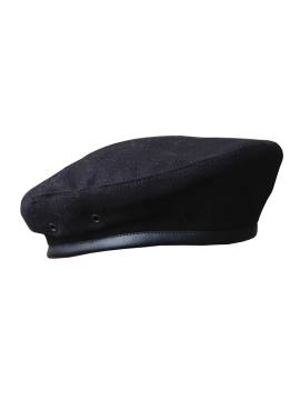 Берет суконный простой (черный)