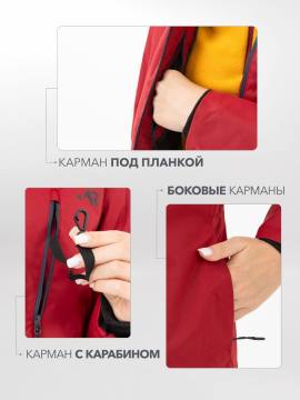 Куртка демисезонная женская "Ирма Н" (красный 10 000)