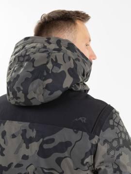 Комбинезон утепленный "Аркуда" (зеленый камуфляж/черный)