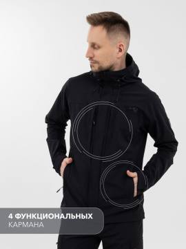 Куртка летняя Softshell "Эльбрус" (черный)