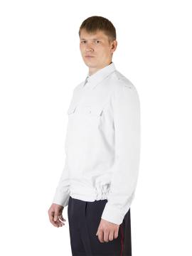 Рубашка форменная с д/р (белый) Полиция
