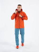 Костюм летний Softshell с пропиткой "Кедровый" на молнии (светло-синий/терракот)