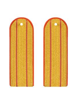 Погоны МЧС 2-просветные (золотистые) (картон)