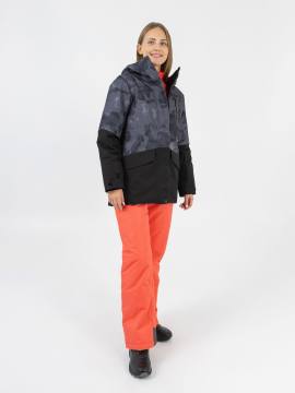 Куртка утепленная женская "Бирюса" (камуфляж серый)