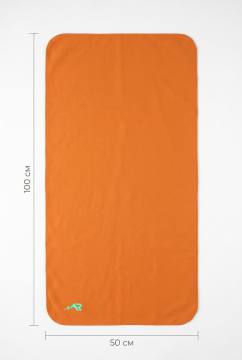 Полотенце спортивное из микрофибры 50х100 (оранжевый)